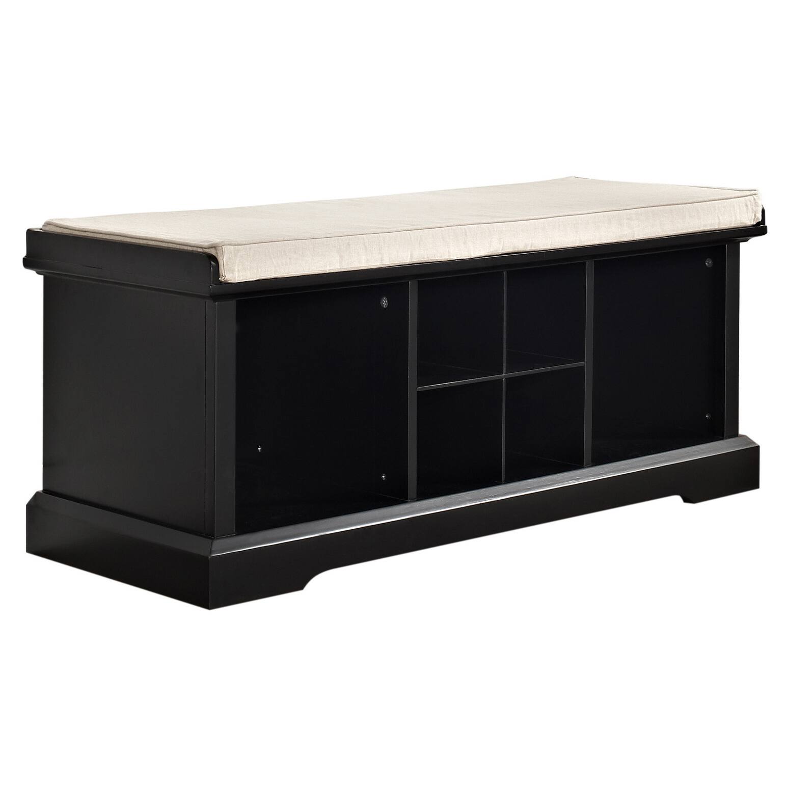 Brennan Entryway Storage Bench in Black On Sale Bed Bath & Beyond