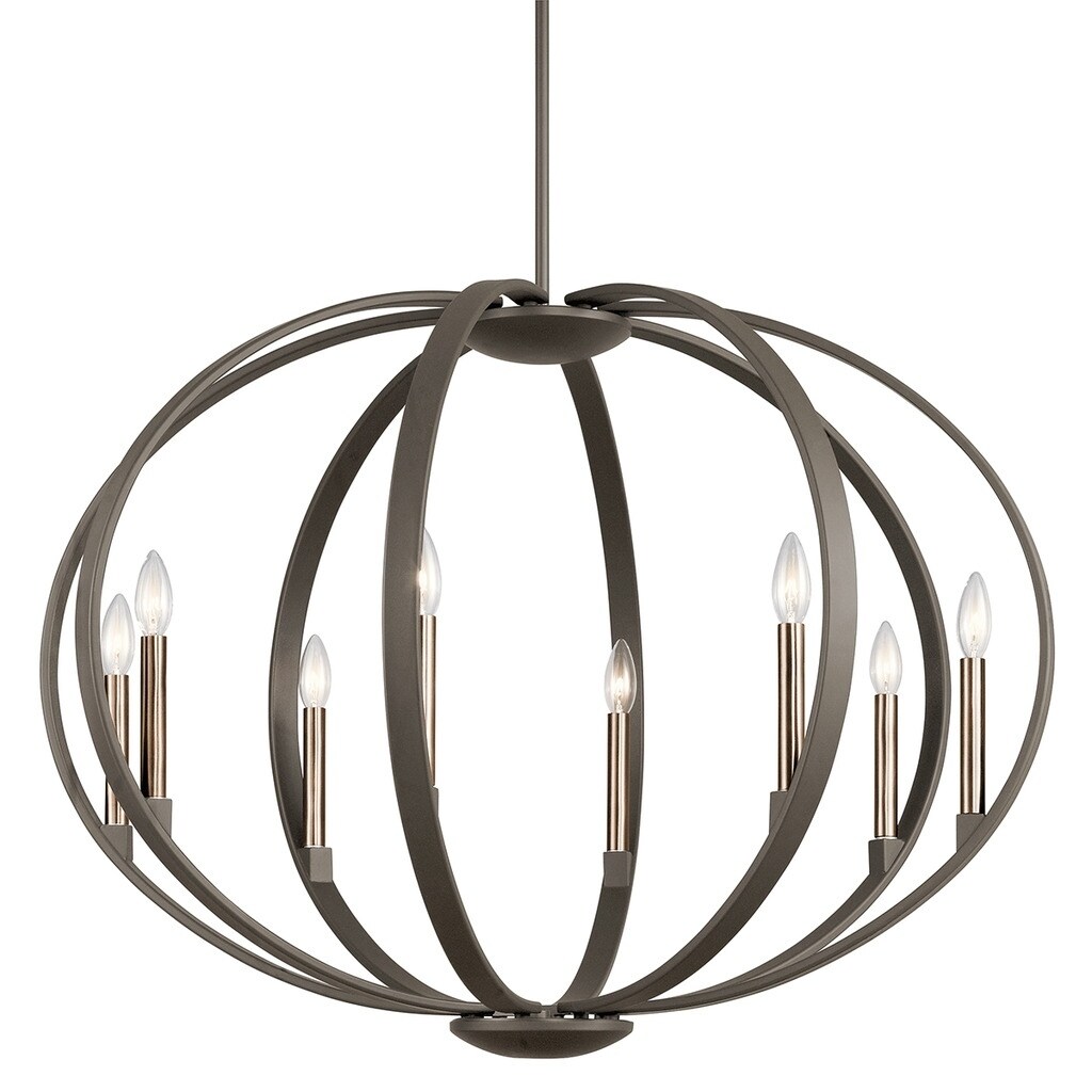 Kichler Lighting Elata Collection 8-light Olde Bronze Chandelier/Pendant - Chandeliers For Bedrooms by Overstock.com