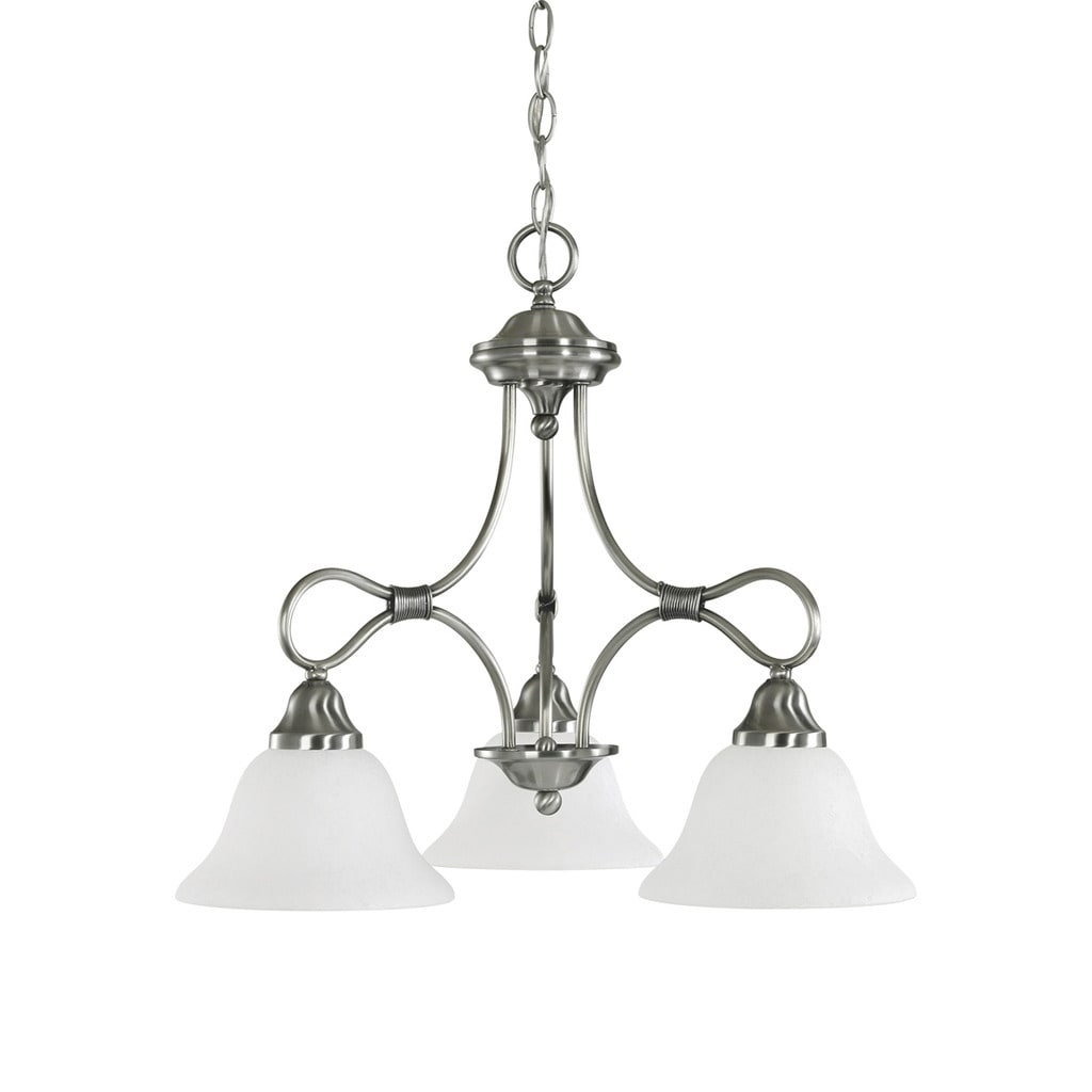 Kichler Lighting Stafford Collection 3-light Antique Pewter Chandelier - Chandeliers For Bedrooms by Overstock.com