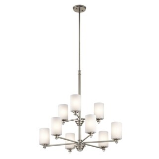 Leutze 9-light Brushed Nickel LED Chandelier
