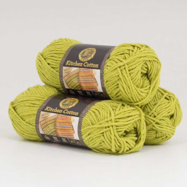 Lion Brand Yarn Kitchen Cotton Kiwi 831 170 3 Pack Clic Lion Brand Yarn Kitchen Cotton Kiwi 831 170 3 Pack Clic