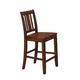 Shop Solid Wood Counter Height Dining Chairs (Set of 2) - Free Shipping ...