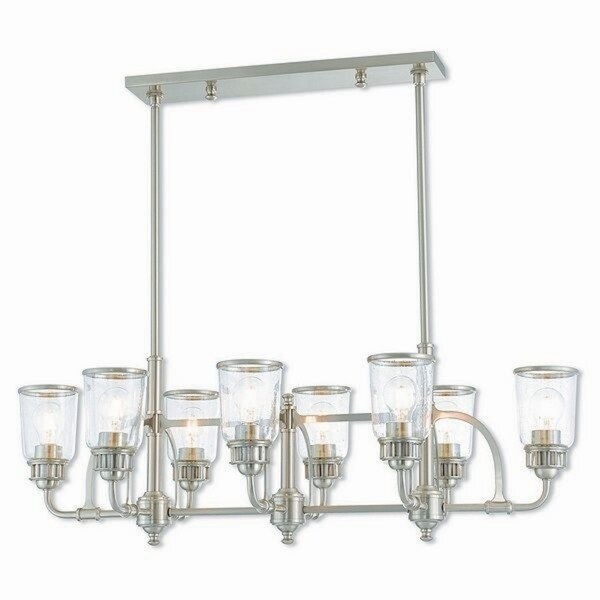 Livex Lighting Lawrenceville 8-light Brushed Nickel Indoor Chandelier