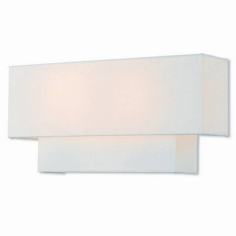 Livex Lighting Claremont 2-light Brushed Nickel Wall Sconce - Silver