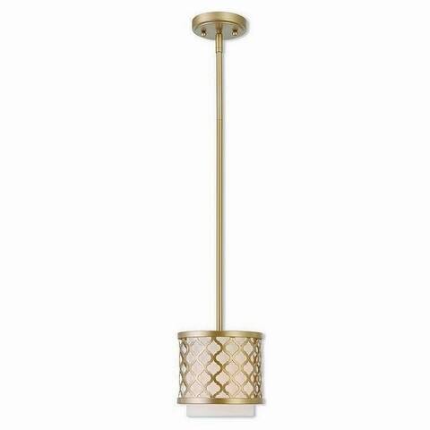 Livex Lighting Arabesque Goldtone 1-light Mini Pendant Light Fixture