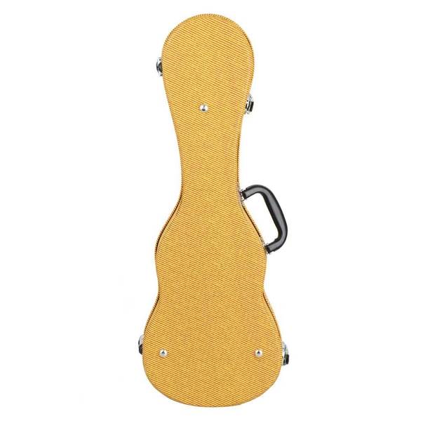21" Top Grade Standard Soprano Leather Ukulele Case Yellow