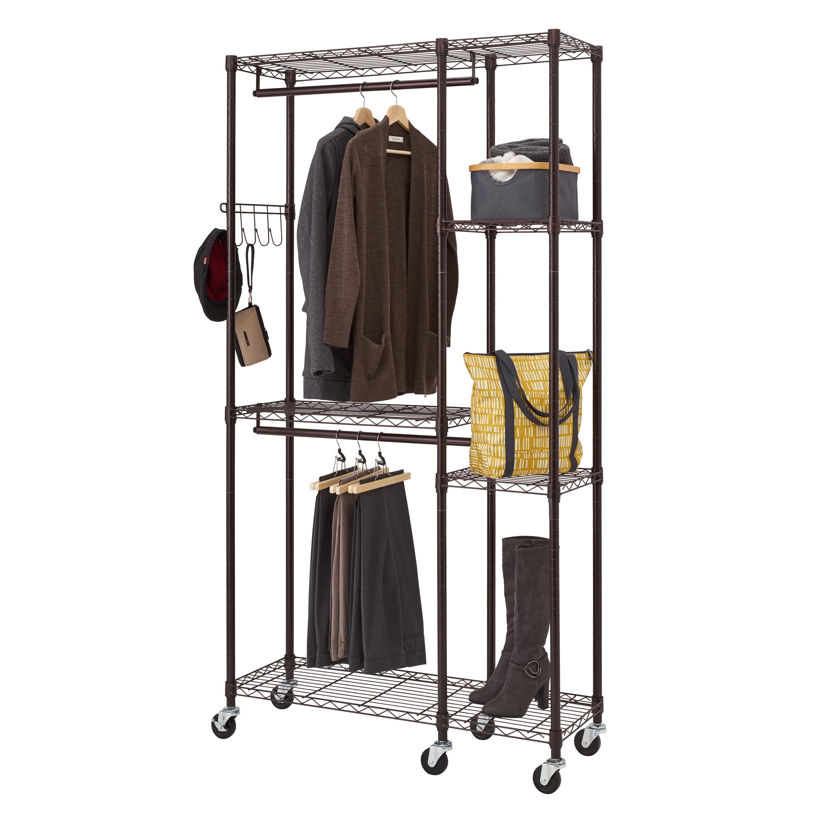 Mobile best sale closet rack