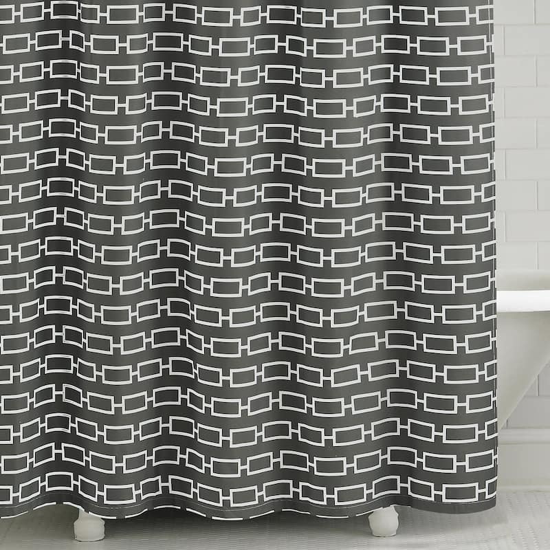Links Shower Curtain - Charcoal