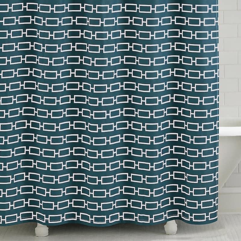 Links Shower Curtain - Teal