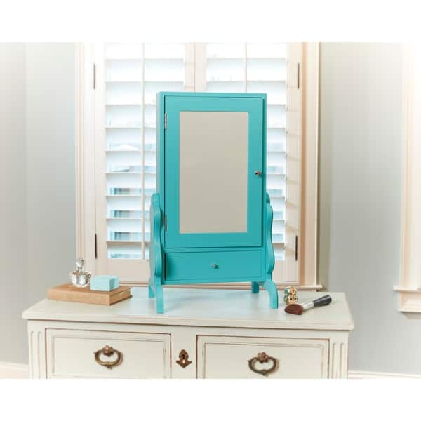 Shop Tabletop Mirror With Jewelry Storage 13 75 X 10 X 24 5