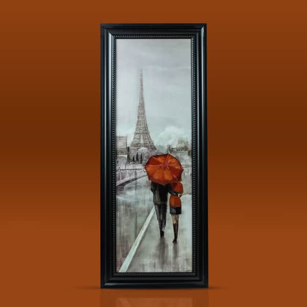 American Art Decor Paris Eiffel Tower Stroll Framed American Art Decor Paris Eiffel Tower