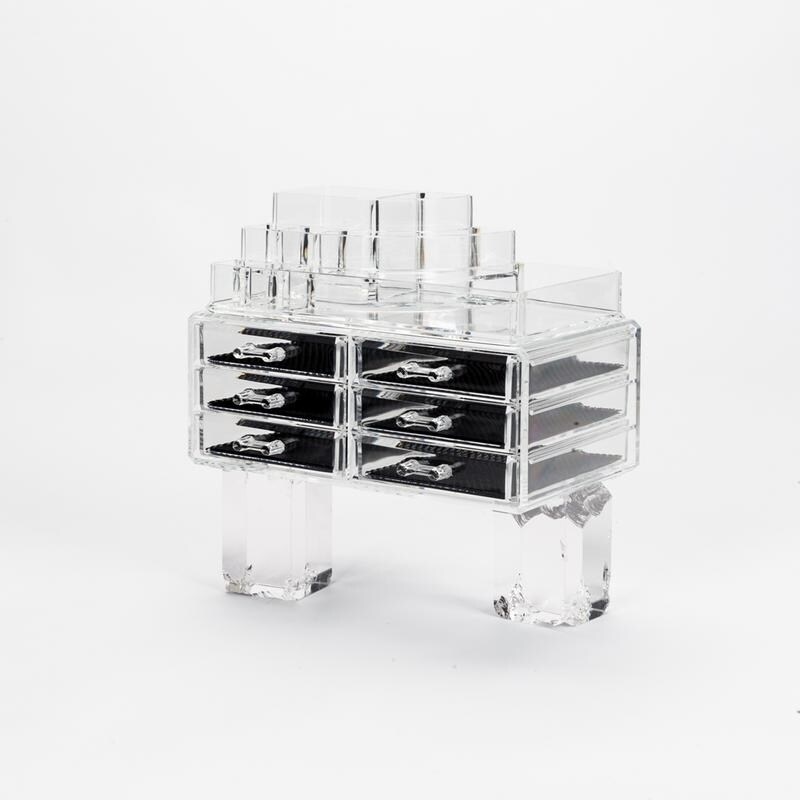 Shop 6 Drawer Acrylic Jewelry Cosmetics Storage Makeup Organizer