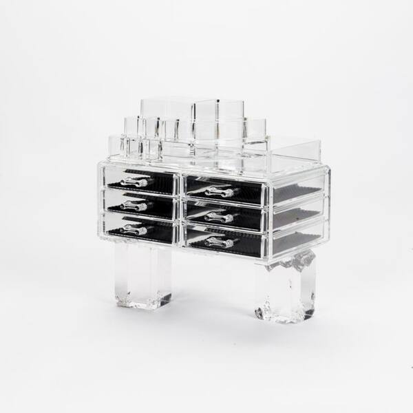 Shop 6 Drawer Acrylic Jewelry Cosmetics Storage Makeup Organizer