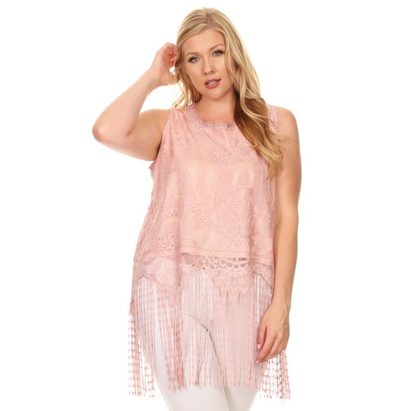 pink lace blouse plus size