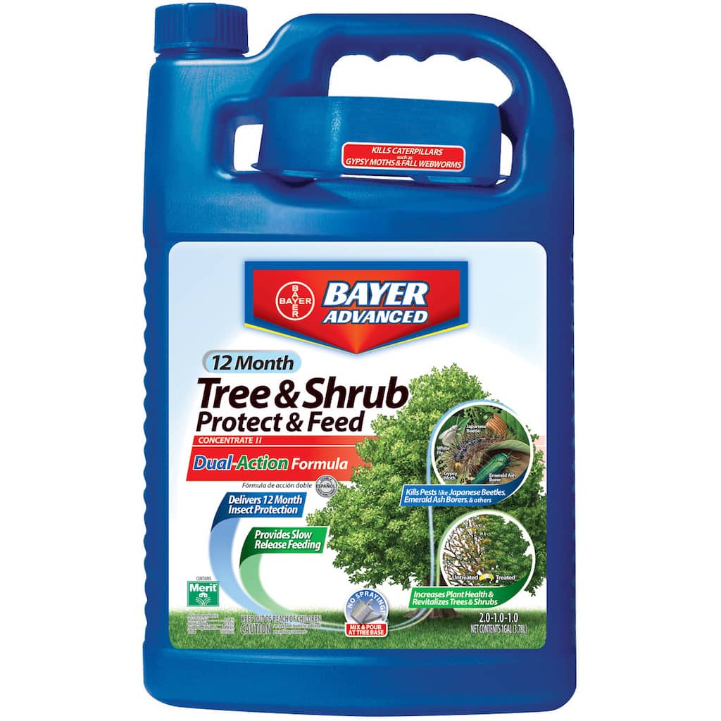 Bayer Advanced 12 Month Tree and Shrub Protect and Feed Concentrate, 1-Gallon
