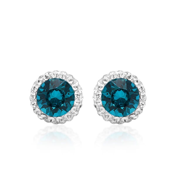 Marabela Sterling Silver Turquoise Swarovski Element Marabela Sterling Silver Turquoise Swarovski Element