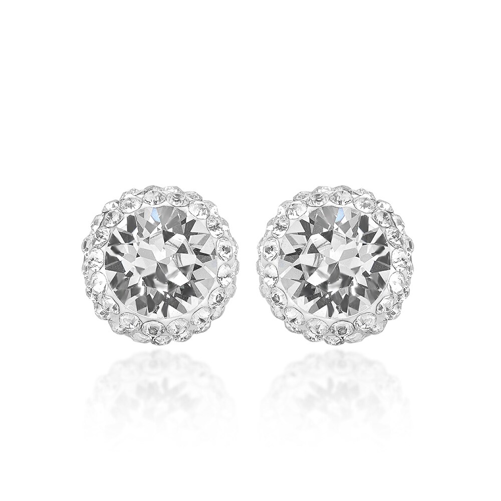 sterling silver swarovski stud earrings