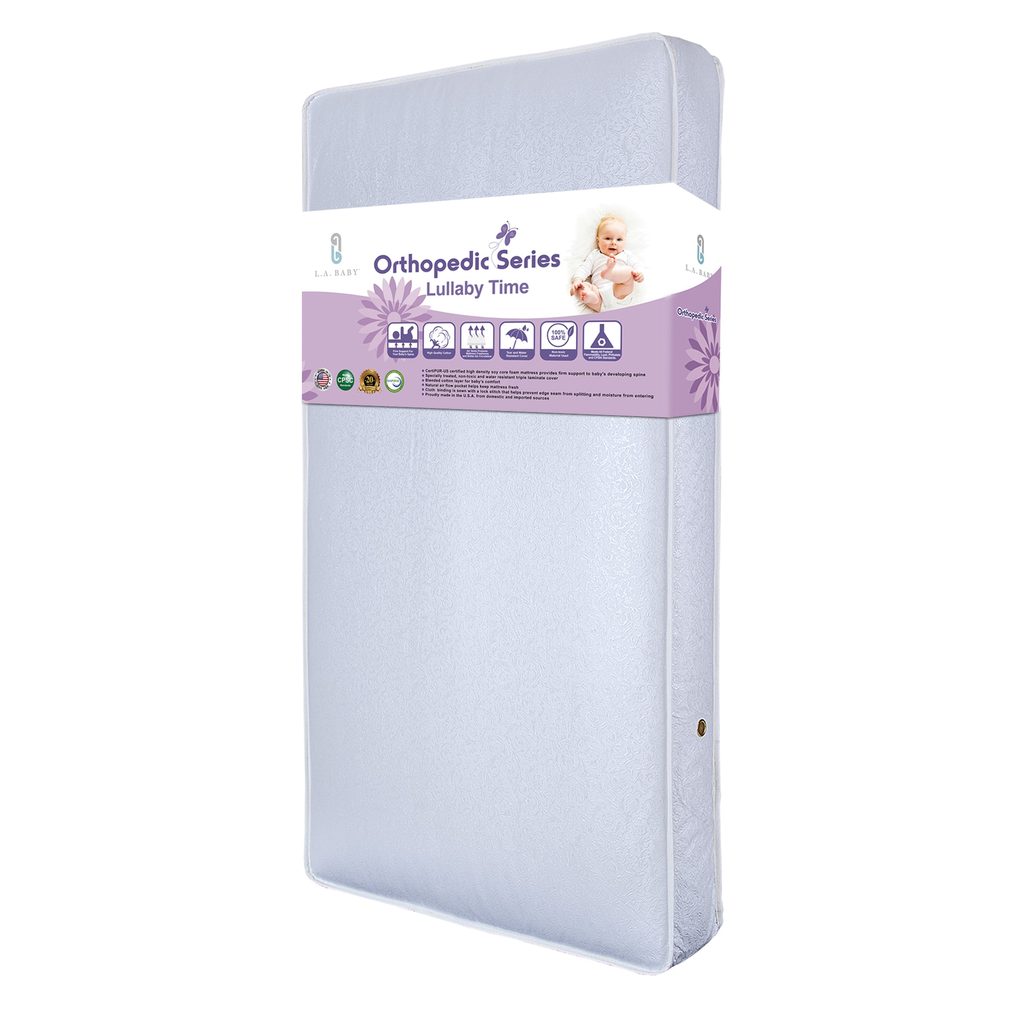 LA Baby Solano Beach 4 in 1 Convertible Crib with Foam Mattress - Bed Bath  & Beyond - 16066724