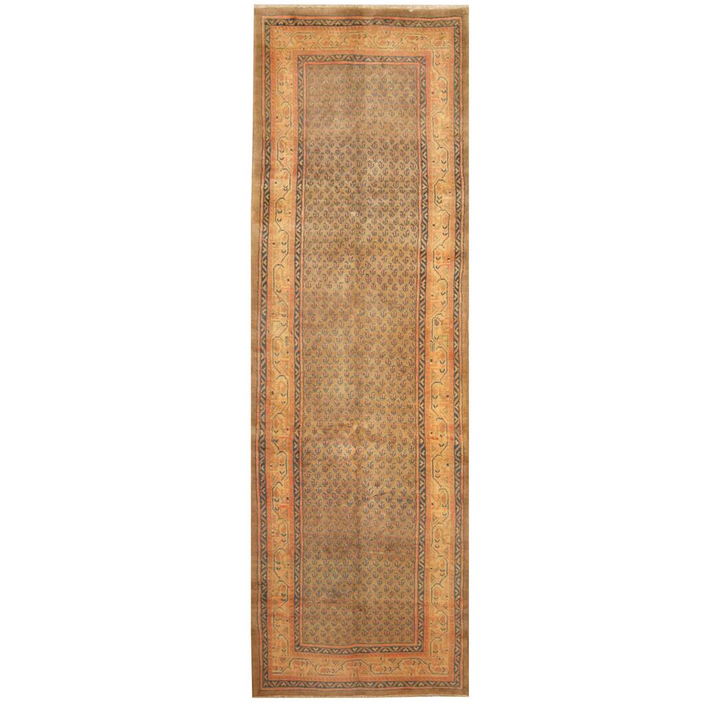 HERAT ORIENTAL Handmade One-of-a-Kind Hamadan Wool Runner - 3'7 x 10'8 - 3'7 x 10'8
