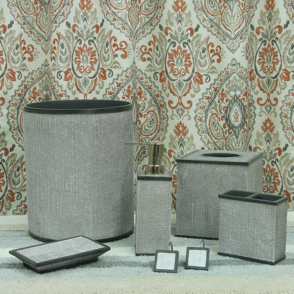 Shop Peyton Damask Shower Curtain By Bacova Free Shipping On