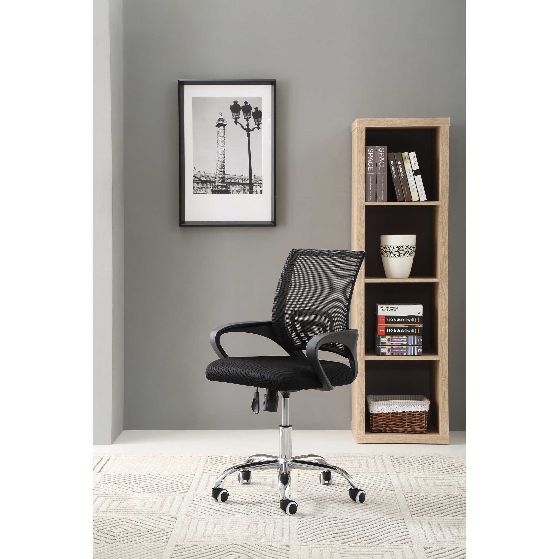 Hodedah armless task online chair