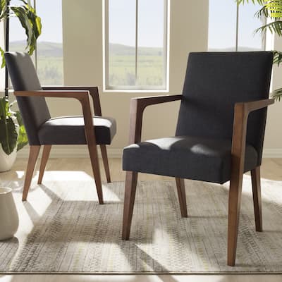 Andrea Mid-Century Modern Upholstered Armchair