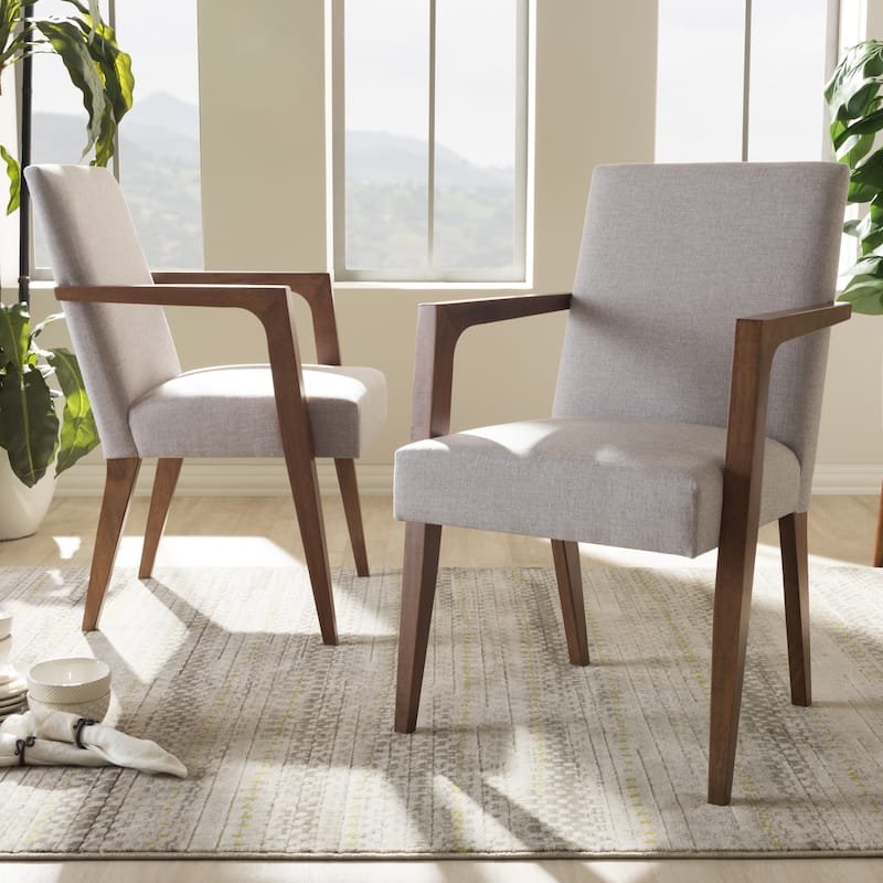 Andrea Mid-Century Modern Upholstered Armchair