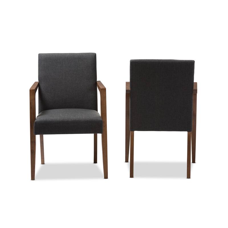 Andrea Mid-Century Modern Upholstered Armchair