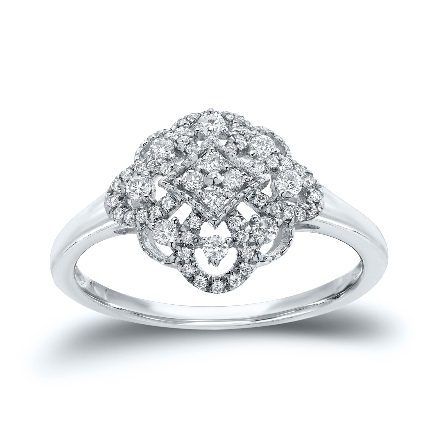 Shop Auriya Vintage Art Deco Diamond Engagement Ring 1 4ct Tdw 10k Gold On Sale Free Shipping Today Overstock 16068414