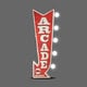 preview thumbnail 6 of 6, American Art Decor Arcade Games Metal Arrow Vintage Marquee Game Room Man Cave Bar Garage LED Signs
