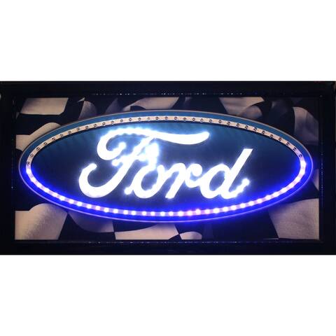 American Art Decor Ford Marquee LED Signs Man Cave Wall Decor
