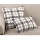 preview thumbnail 1 of 3, Classic Plaid Pattern Cotton Down Filled Throw Pillow