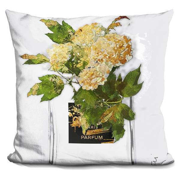 By Jodi 'Gold flowers' Throw Pillow