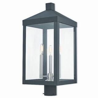 Livex Lighting Outdoor Our Best Garden Patio Deals Livex Lighting 20586 04 Nyack 3 Light Black Outdoor Post Top Lantern