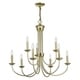 preview thumbnail 5 of 4, Livex Lighting Estate 9 light Polished Brass Indoor Chandelier - Gold