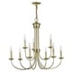 preview thumbnail 2 of 4, Livex Lighting Estate 9 light Polished Brass Indoor Chandelier - Gold