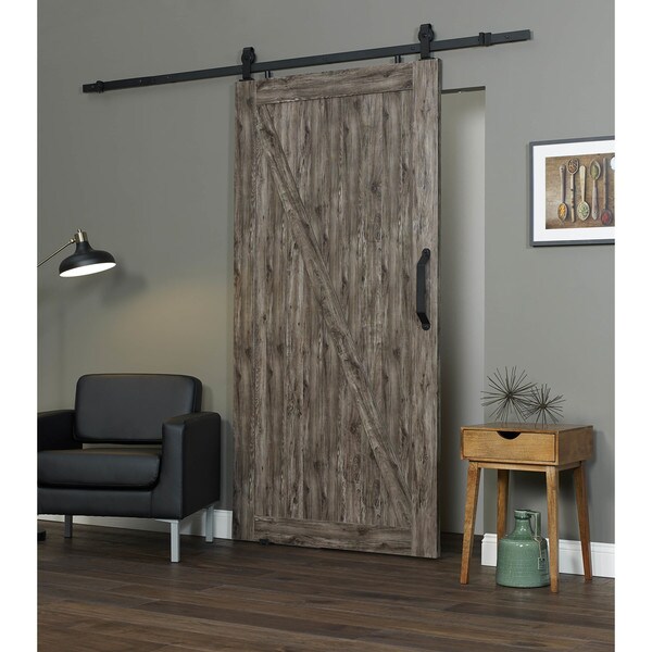 Shop Millbrooke 42w x 84h PVC Z Barn Door Kit - Free ...