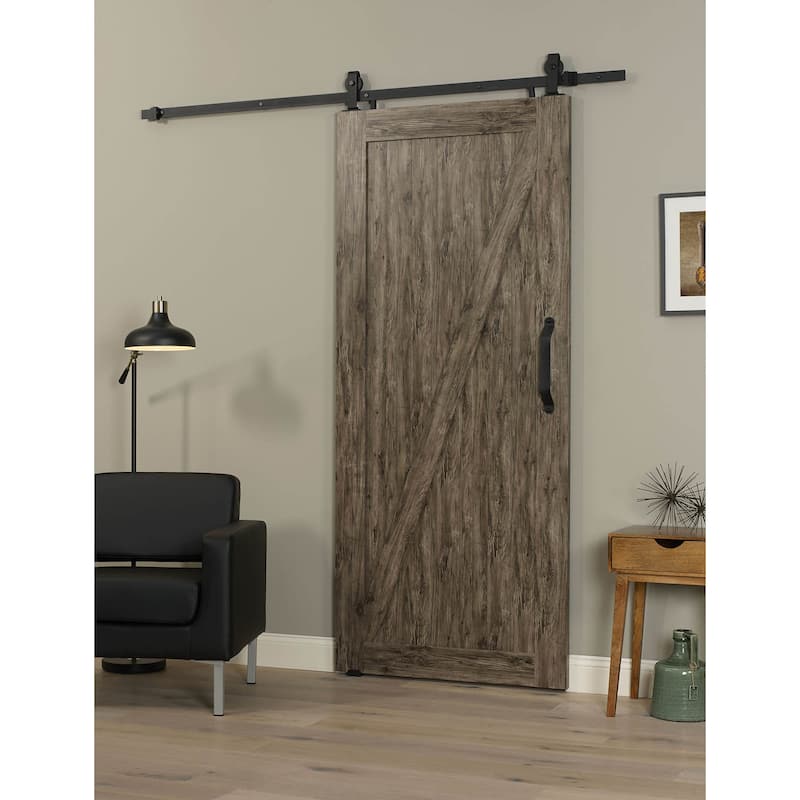 Millbrooke 36w x 84h PVC Z Barn Door Kit