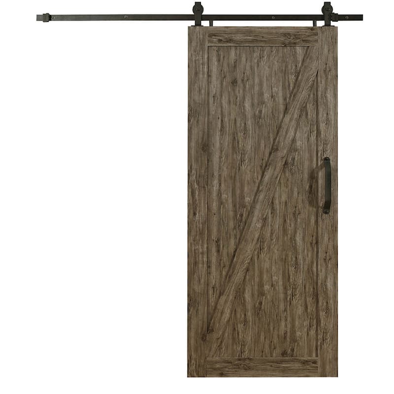 Millbrooke 36w x 84h PVC Z Barn Door Kit