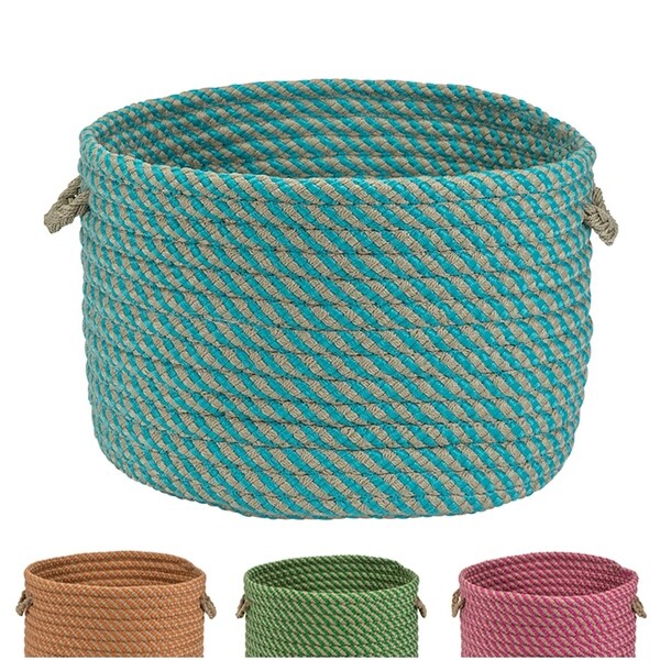 Colonial Mills Outdoor Cabana Texturized 15-inch x 12-inch Storage Basket
