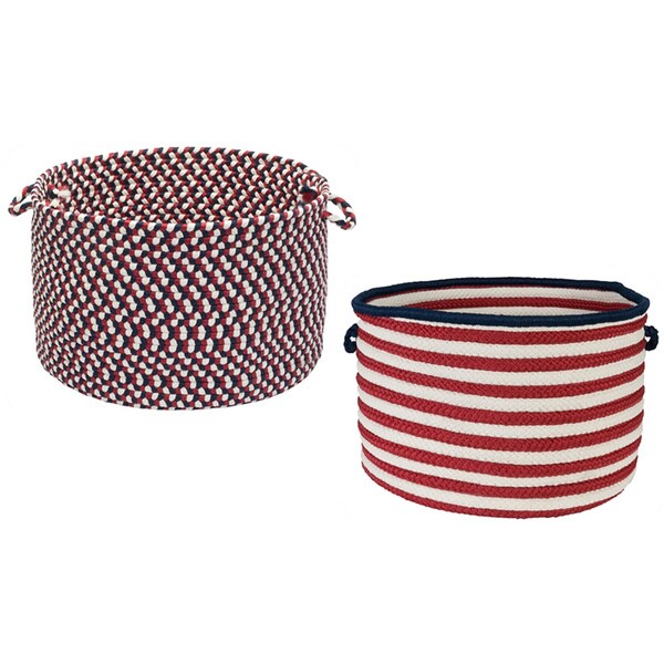 Colonial Mills Patriotic Red/White/Blue Storage Basket