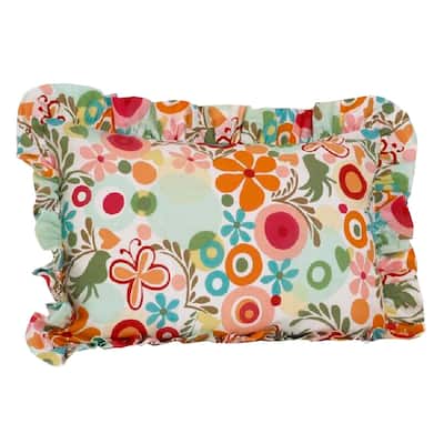 Lizzie Multi Colored Floral Standard Ruffle Pillow Sham - Multi-color