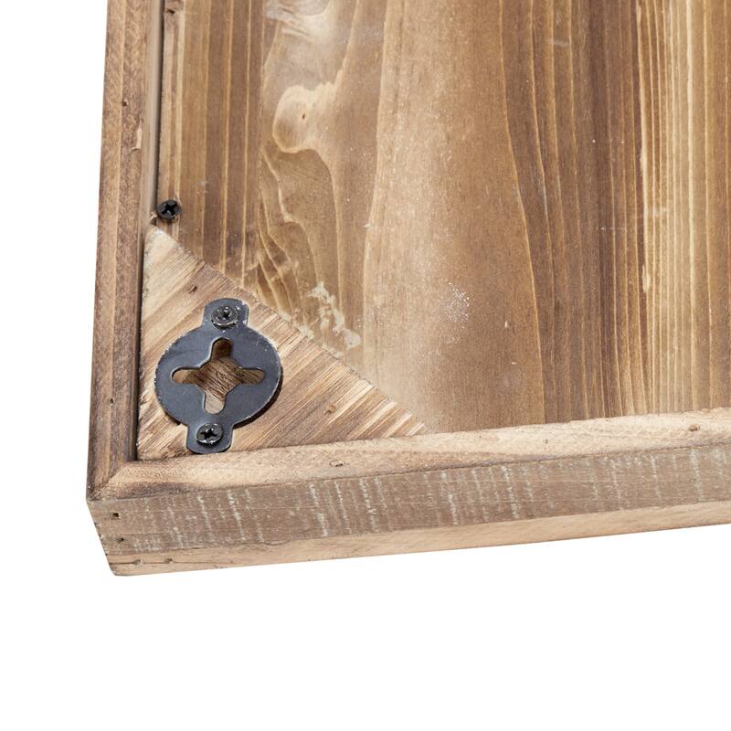 Madison Park Mandal Panel Two-tone Geometric 3-piece Wood Wall Decor Set