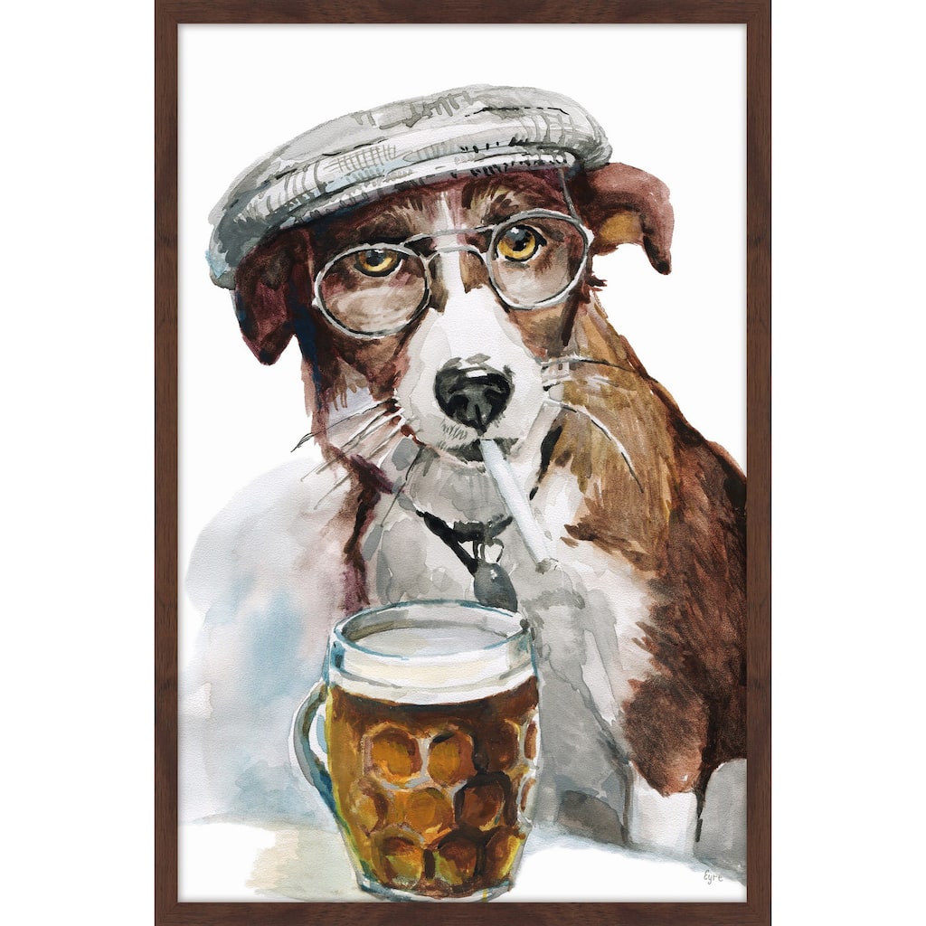 'French Dude' Framed Painting Print