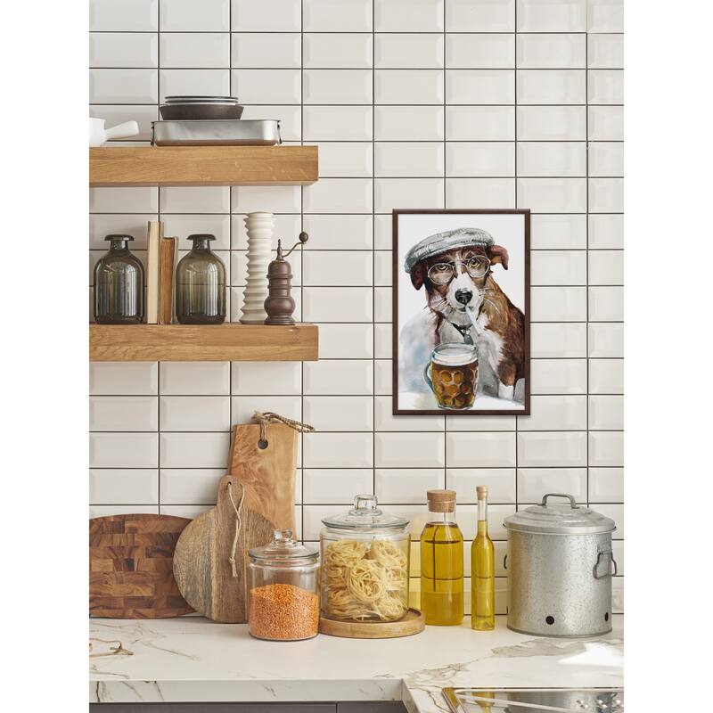 'French Dude' Framed Painting Print