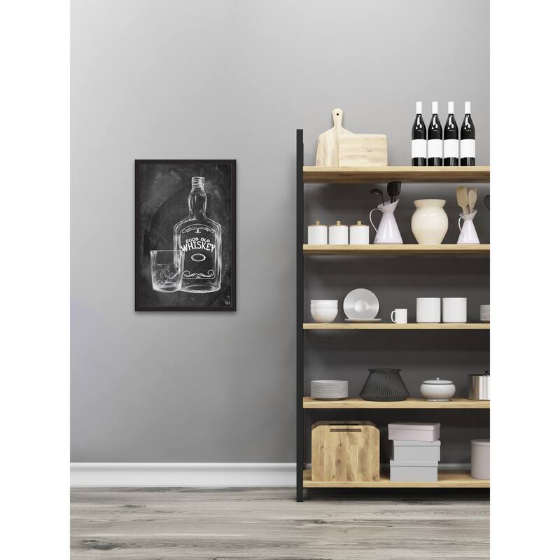 'Good Old Whiskey III' Framed Painting Print