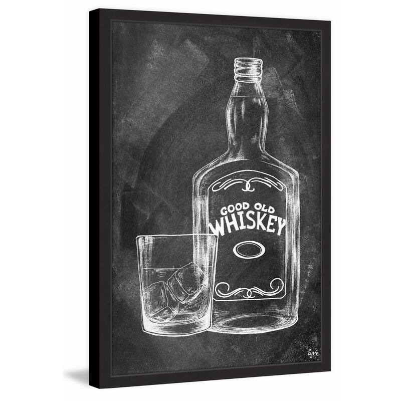 'Good Old Whiskey III' Framed Painting Print