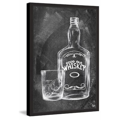 'Good Old Whiskey III' Framed Painting Print