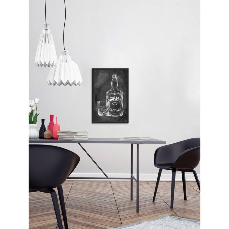 'Good Old Whiskey III' Framed Painting Print