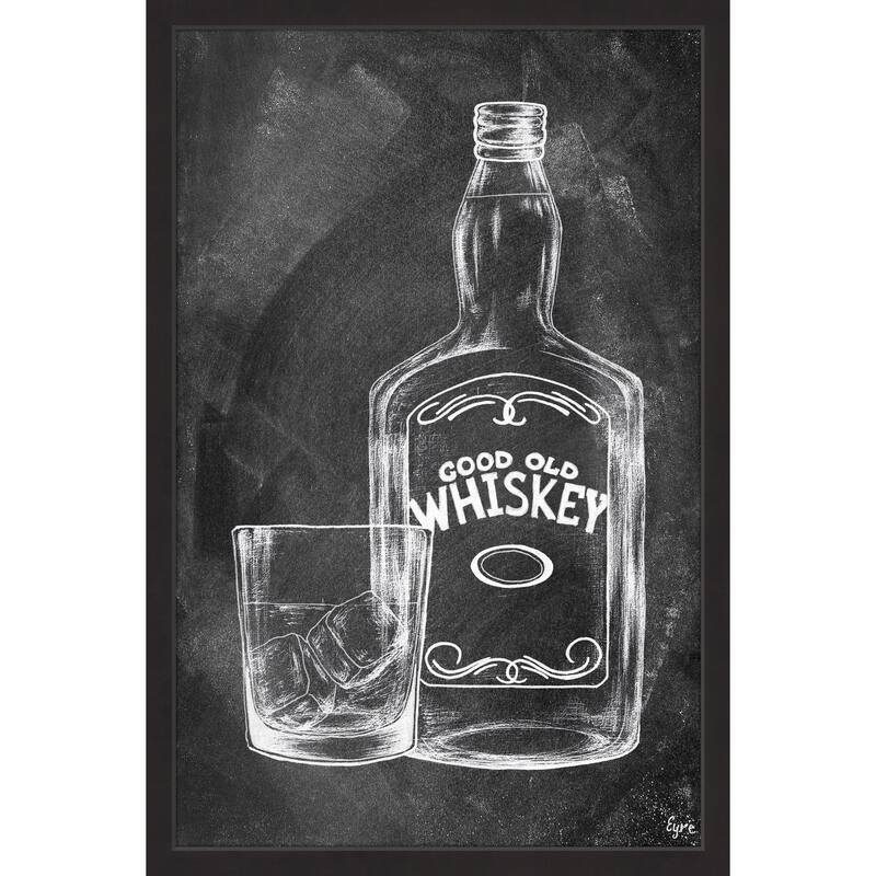 'Good Old Whiskey III' Framed Painting Print